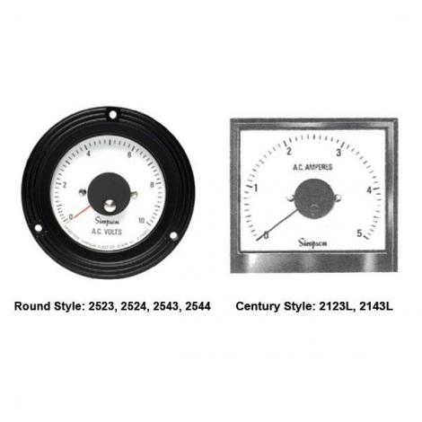 250° Long Scale Analog Panel Meters