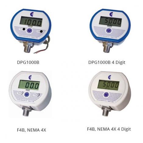 DPG1000B & F4B Series Battery Powered Digital Pressure Gauges