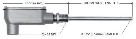 MINCO Economy RTD Assemblies With Thermowell Assemblies