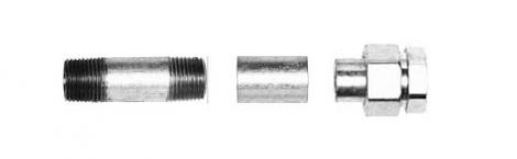 Extension nipples, couplings, unions