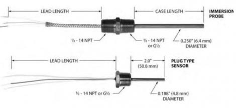 Fast Response Immersion RTD Probes