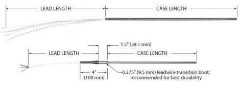 High Temperature 600°C RTD Probes