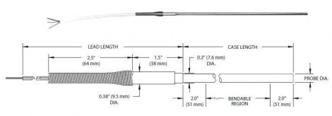 Mineral-insulated (MGO) 650°C RTD Probes