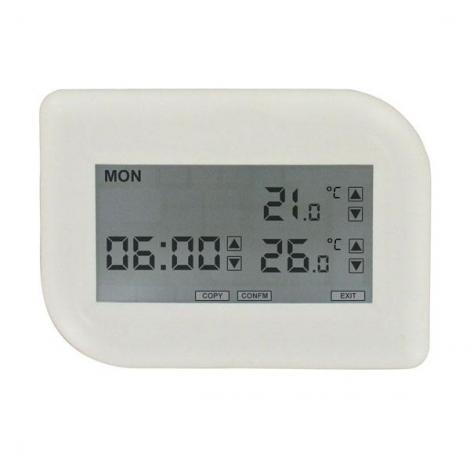 Model TLVT1 Digital Touch Screen Programmable Thermostat with Heat Pump Control
