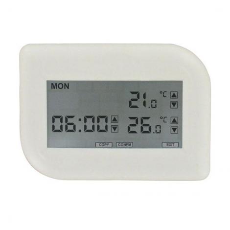 Model TLVT1 Digital Touch Screen Programmable Thermostat with Heat Pump Control