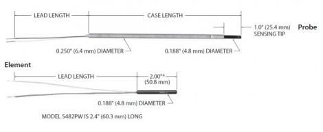 Elements & Probes Temperature Sensors