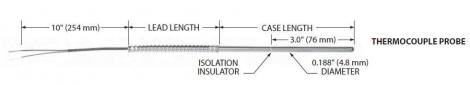 Tip-Sensitive Isolated Tip Thermocouple Probes